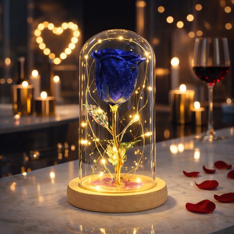 Enchanted Rose in Glass Dome