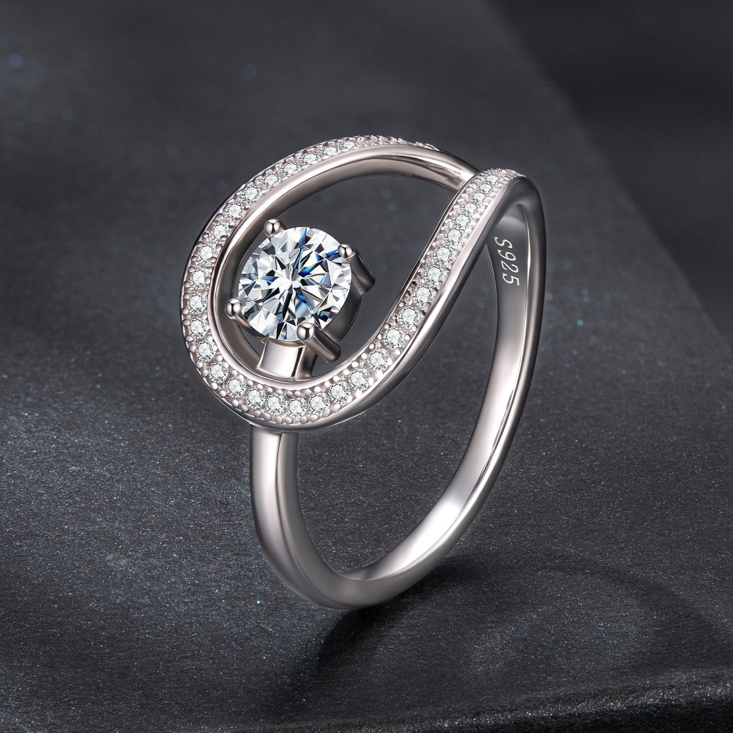 LumiLoop™ - Moissanite Wrap Ring