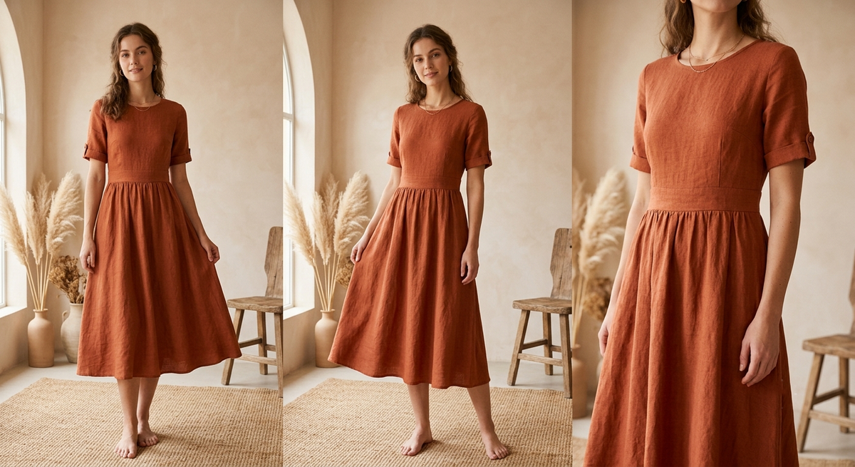 VelvetMuse A-Line Midi Dress