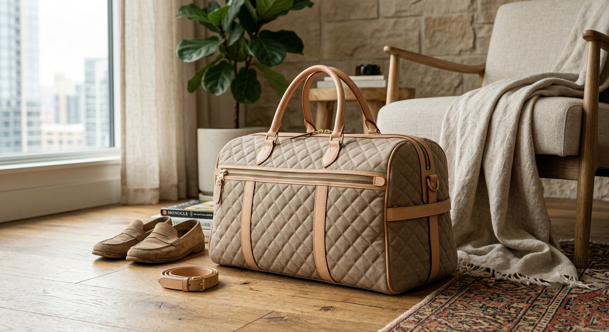 LunaCarry Quilted Weekender Bag