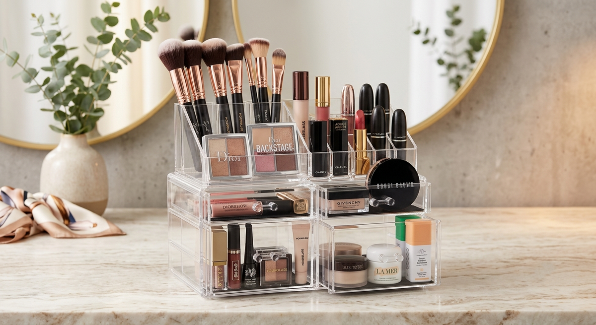 GlowEase Makeup Storage Case