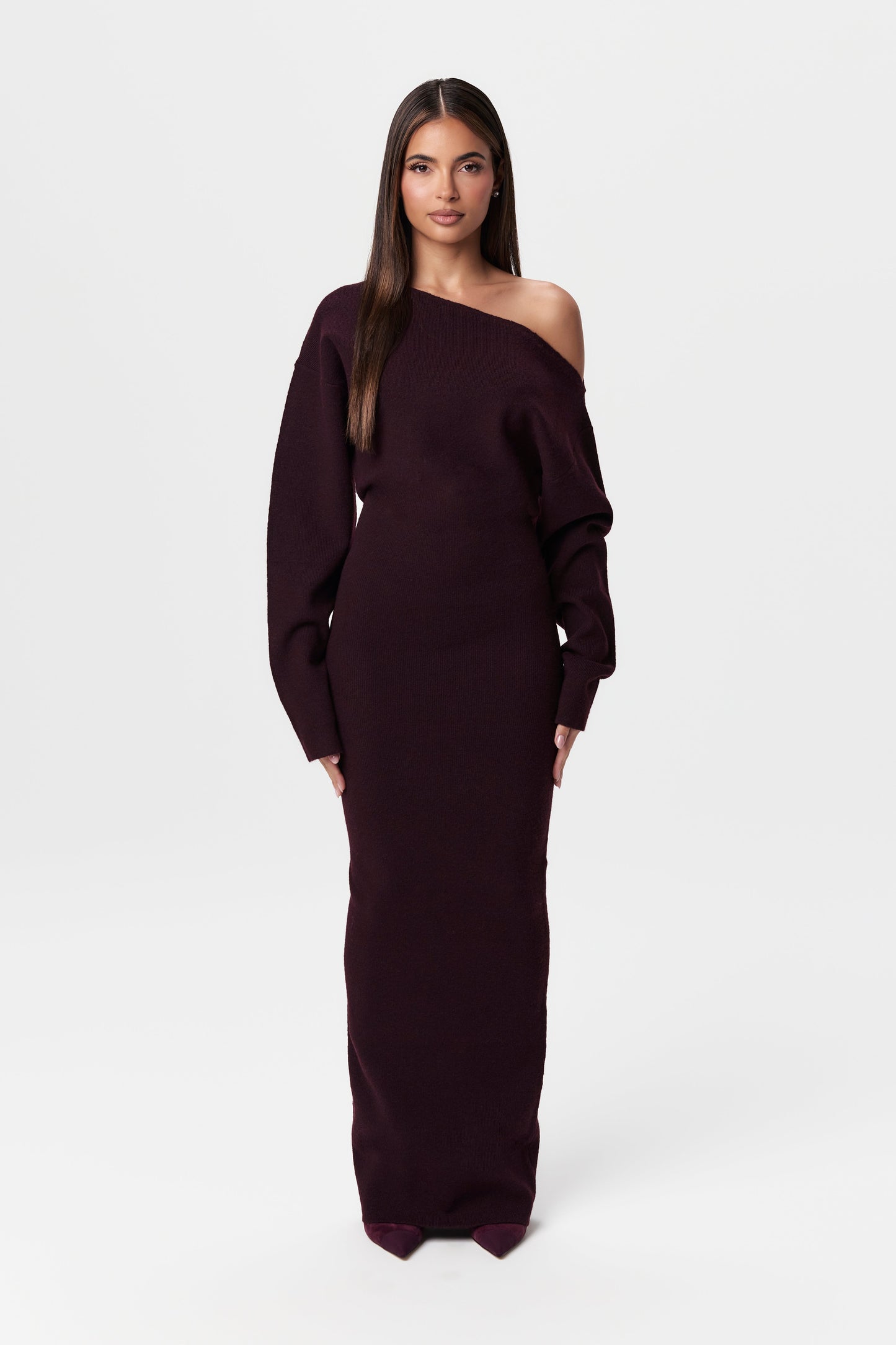 Julia Knit Off-Shoulder Maxi Dress