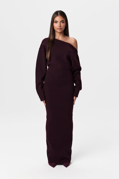 Julia Knit Off-Shoulder Maxi Dress