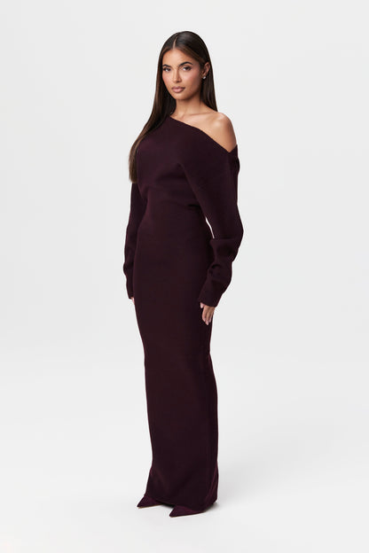 Julia Knit Off-Shoulder Maxi Dress