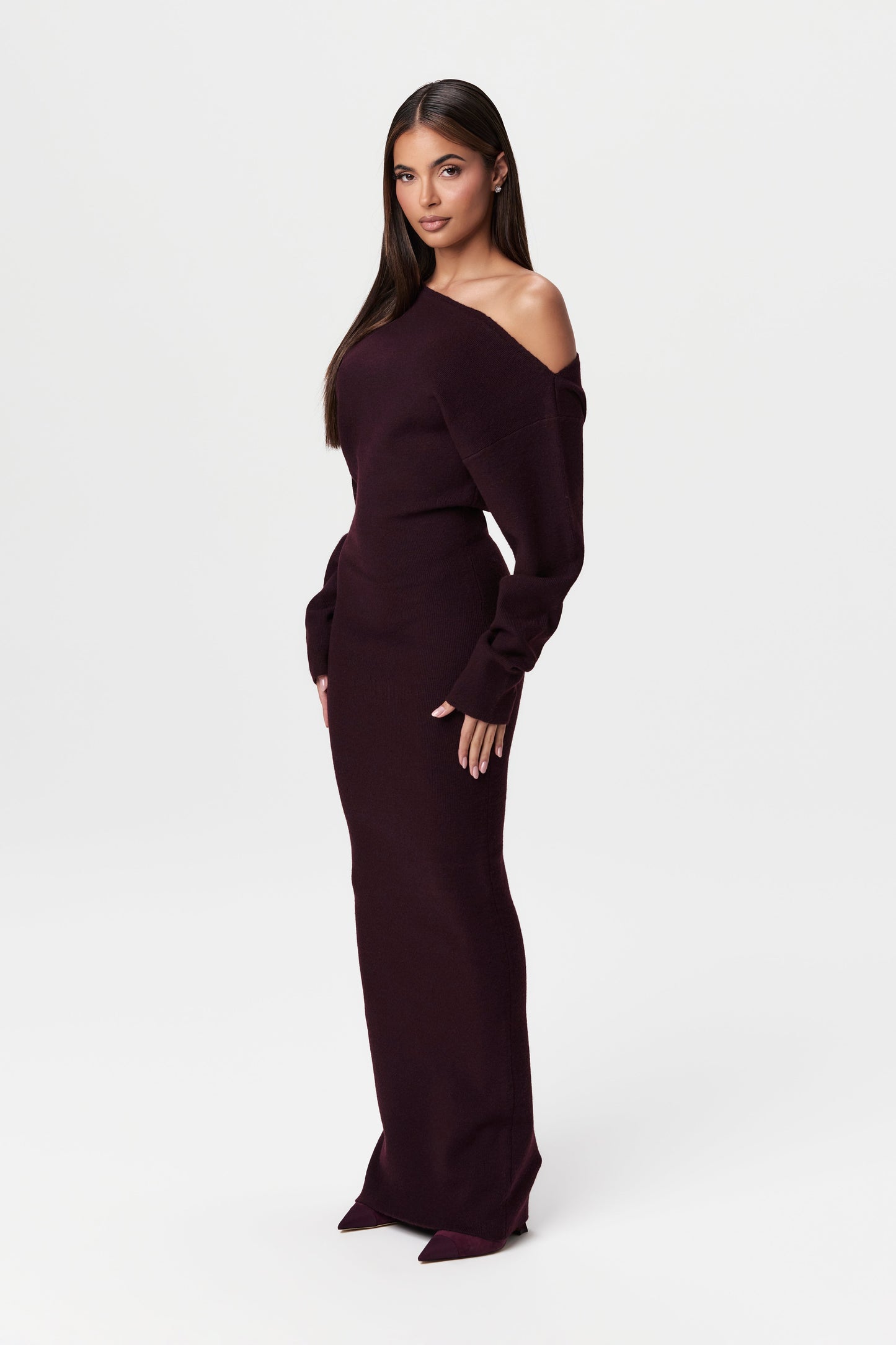 Julia Knit Off-Shoulder Maxi Dress