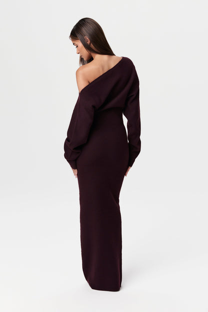 Julia Knit Off-Shoulder Maxi Dress