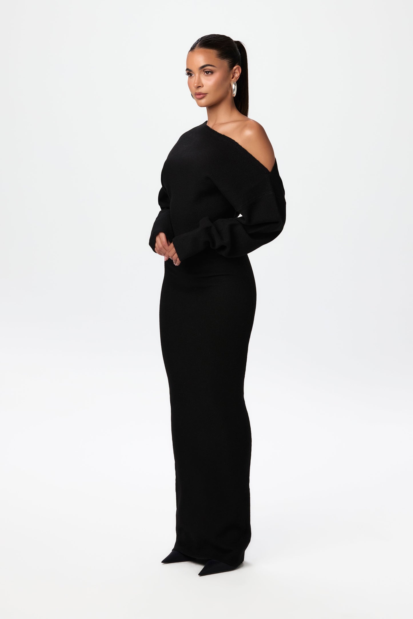 Julia Knit Off-Shoulder Maxi Dress