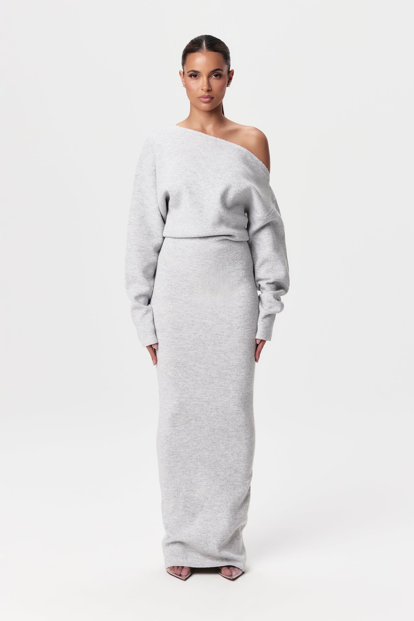 Julia Knit Off-Shoulder Maxi Dress