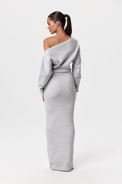 Julia Knit Off-Shoulder Maxi Dress