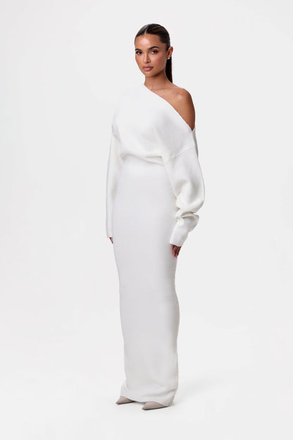 Julia Knit Off-Shoulder Maxi Dress