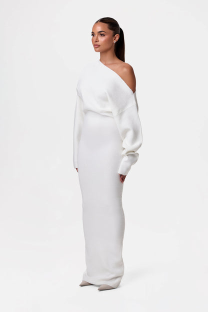 Julia Knit Off-Shoulder Maxi Dress