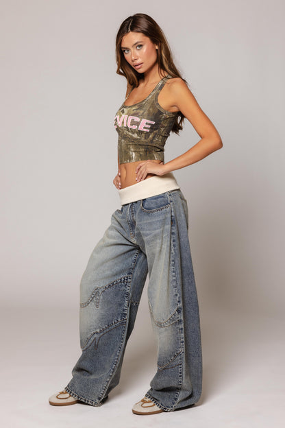 Nova Low Rise Waistband jeans