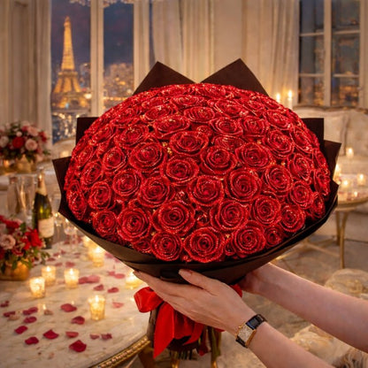 Luxury Handmade Sparkle Rose Bouquet