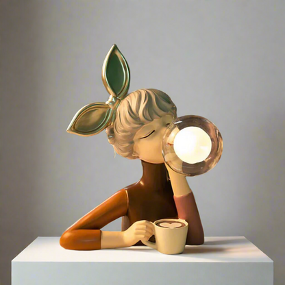 Girl Table Lamp - Resin - Decorative Lighting - Modern Design