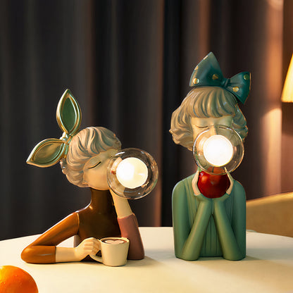 Girl Table Lamp - Resin - Decorative Lighting - Modern Design
