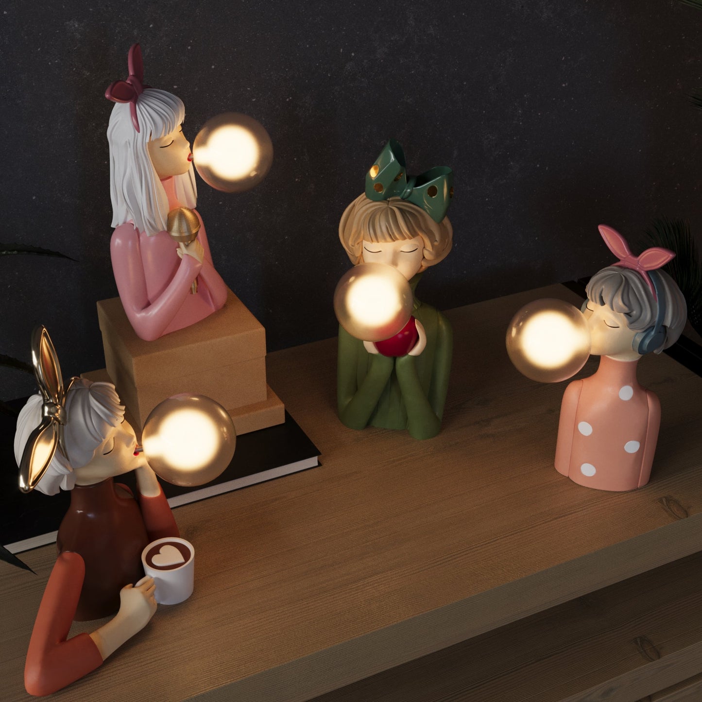 Girl Table Lamp - Resin - Decorative Lighting - Modern Design