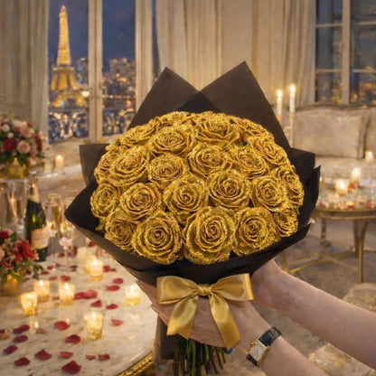 Luxury Handmade Sparkle Rose Bouquet