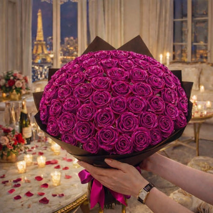 Luxury Handmade Sparkle Rose Bouquet