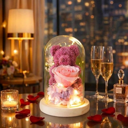 Eternal Rose Bear