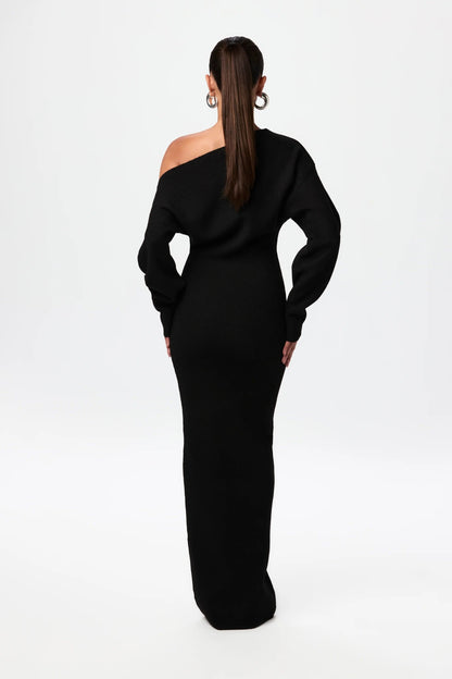 EffortlessMuse™ Off-Shoulder Maxi Dress