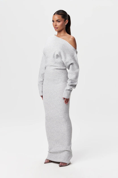 EffortlessMuse™ Off-Shoulder Maxi Dress