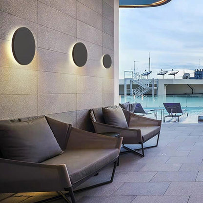 Round Outdoor Wall Light