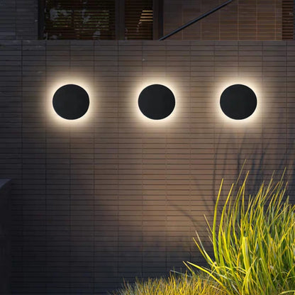 Round Outdoor Wall Light