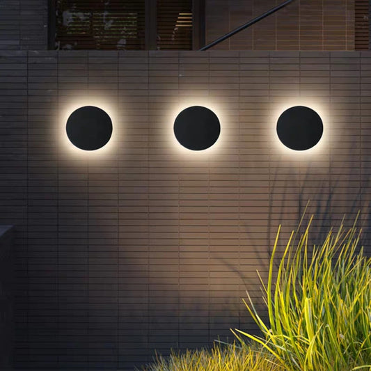 Round Outdoor Wall Light