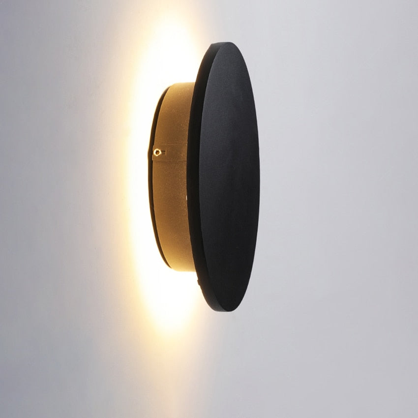Round Outdoor Wall Light