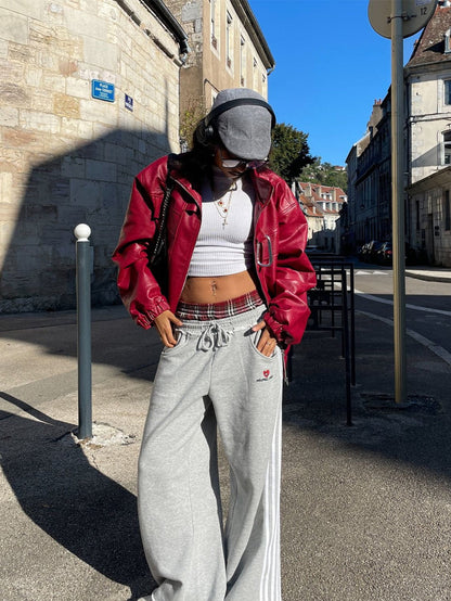 Double Waist Baggy Sweatpants